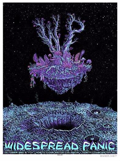 Widespread Panic North Charleston 2014 Emek Screenprint Poster xx/100 S/N'd