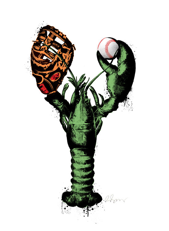 Rene Gagnon Green Monsta Screen print xx/15, Fenway Park Boston Red Sox