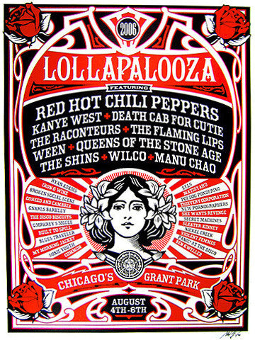 Shepard Fairey Lollapalooza 2006 Chicago – Posterflip.com