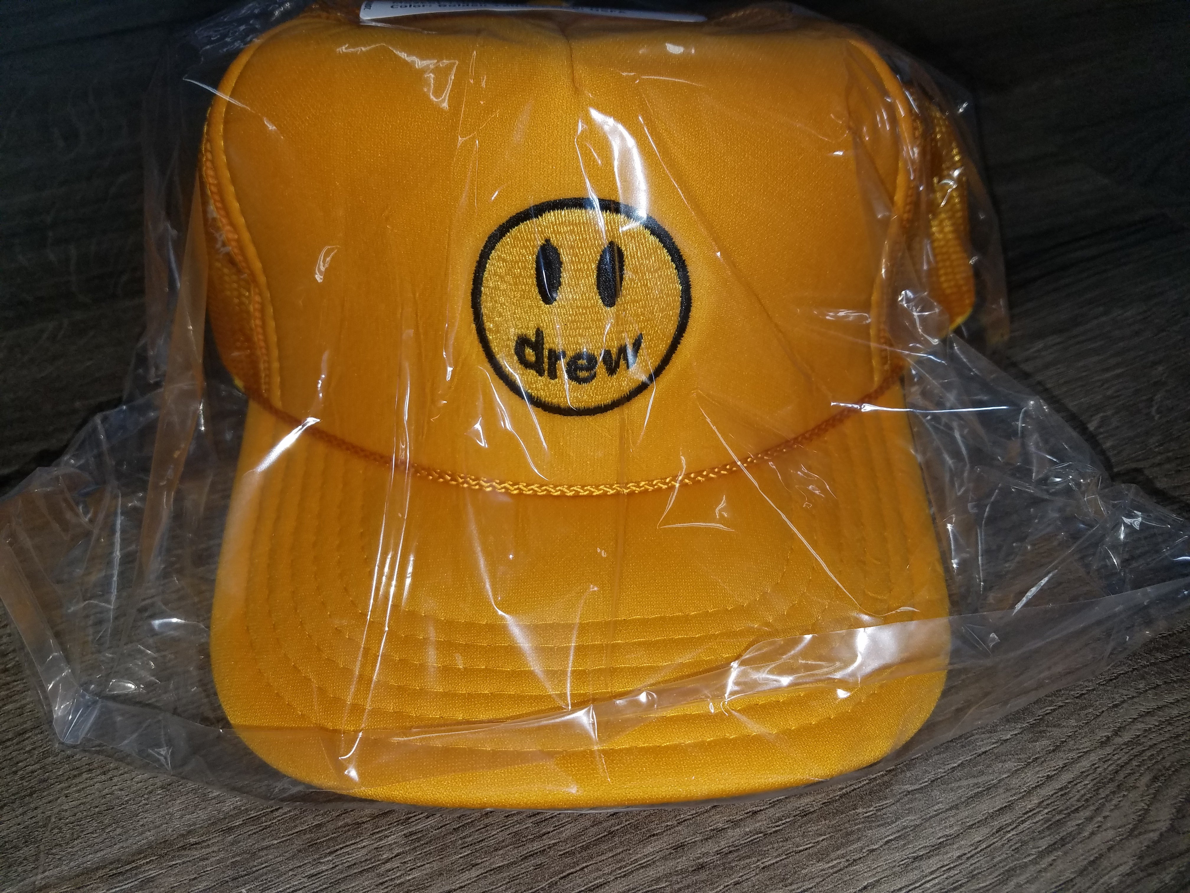 House of Drew Collection Sold Out Mascot Trucker Hat Yellow Ballcap Snapcap