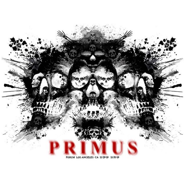 Primus The Forum Los Angeles 2019 LA S/N xxx/100 Screen print Poster Emek