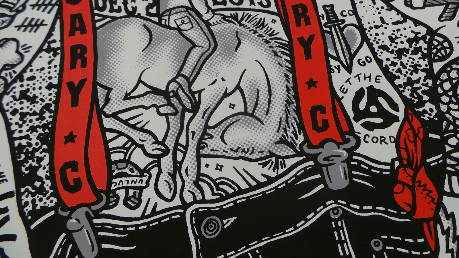 Title:  Pearl Jam Calgary - 2013 (Bonez Limited Edition)  Artist:  Ames Bros  Edition: Poster is printed in a Bonez Limited Edition of 25. Signed and numbered by the artist.  Type:  Screen Print  Size: 20" x 26"  Location:  Calgary, Australia