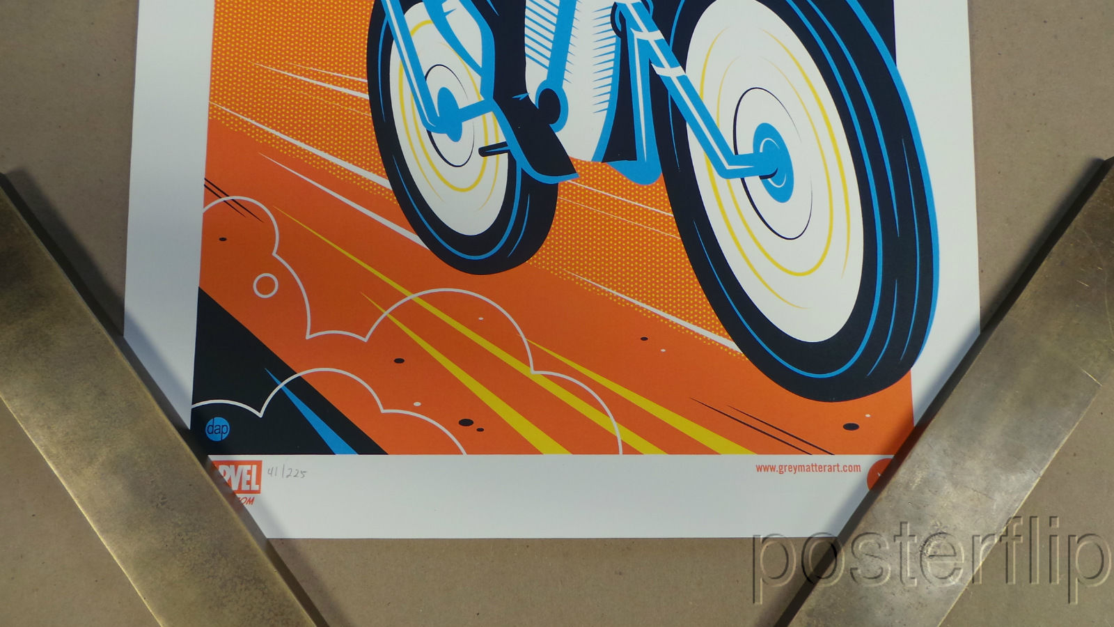 Title:  Ghost Rider  Artist:  Dave Perillo  Edition:  xx/225  Type: Screen print poster  Size:  12" x 24"  Notes:  Released by Grey Matter Art in 2015.  Inspired by the iconic Marvel comic book superhero.  Print is stored flat in very good condition. Following purchase, prints are rolled in archival paper and shipped with bubble wrap in sturdy cardboard tubes.  Check out our other listings for more hard-to-find and out-of-print posters.