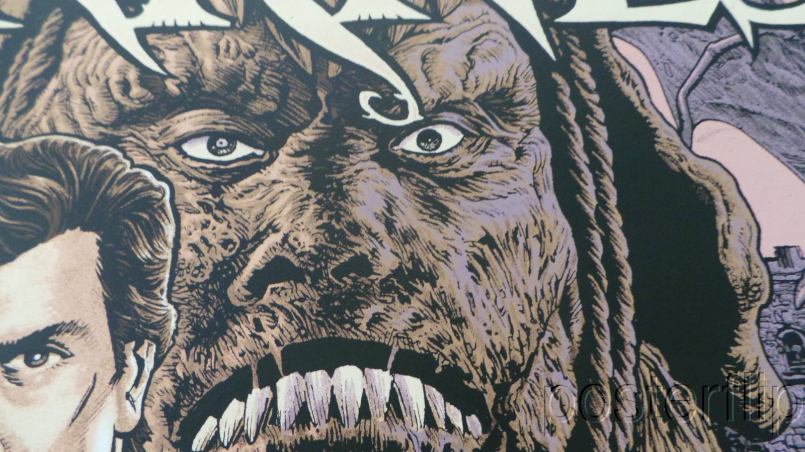 "Army of Darkness Purple Variant" by Chris Weston.  Inspired by the popular cult film. Released by Skuzzles in 2014 in limited edition of 60 prints. Print is stored flat in very good condition.