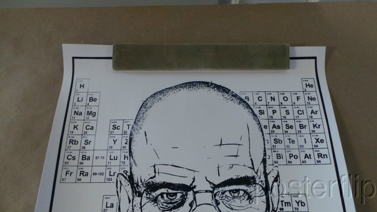 Title: Respect the Chemistry 2013  Artist: Timothy Anderson  Edition:  xx/65  Type: Screen print.  Size: 12" x 16"  Notes:  Signed and numbered by the artist.  For the hit TV series 'Breaking Bad' on AMC Channel, Walter White half Heisenberg.  Print is stored flat in very good condition. Following purchase, prints are rolled in archival paper and shipped with bubble wrap in sturdy cardboard tubes.  Check out our other listings for more hard-to-find and out-of-print posters.