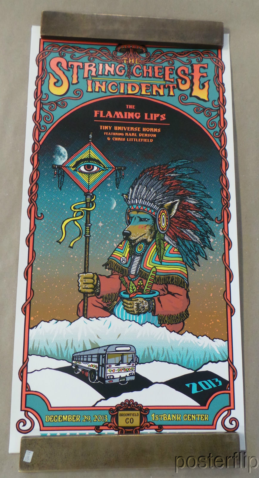 String Cheese Incident NYE 2013 20th Anniversary Triptych Screenprint Poster