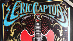 Title:  Eric Clapton - Royal Albert Hall, London, May 2017  Poster Artist:  Adam Pobiak  Edition:  xx/500 s/n  Type:  Screen print  Size:  36" x 24"  Venue:  Royal Albert Hall  Location:  London, England  Notes: NOT MINT - Good Condition.  See picture.   In house and ready to ship!