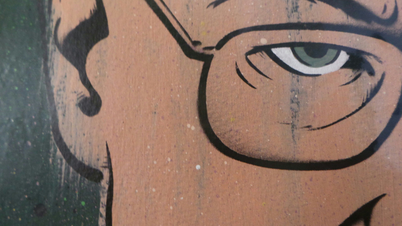 Title: "Walter White"  Poster artist: Lowercase Industrty  Edition: 20  Type: Watercolor, Acrylic and Spray Paint on 300 gsm watercolor paper.  Size: 15" x 22"