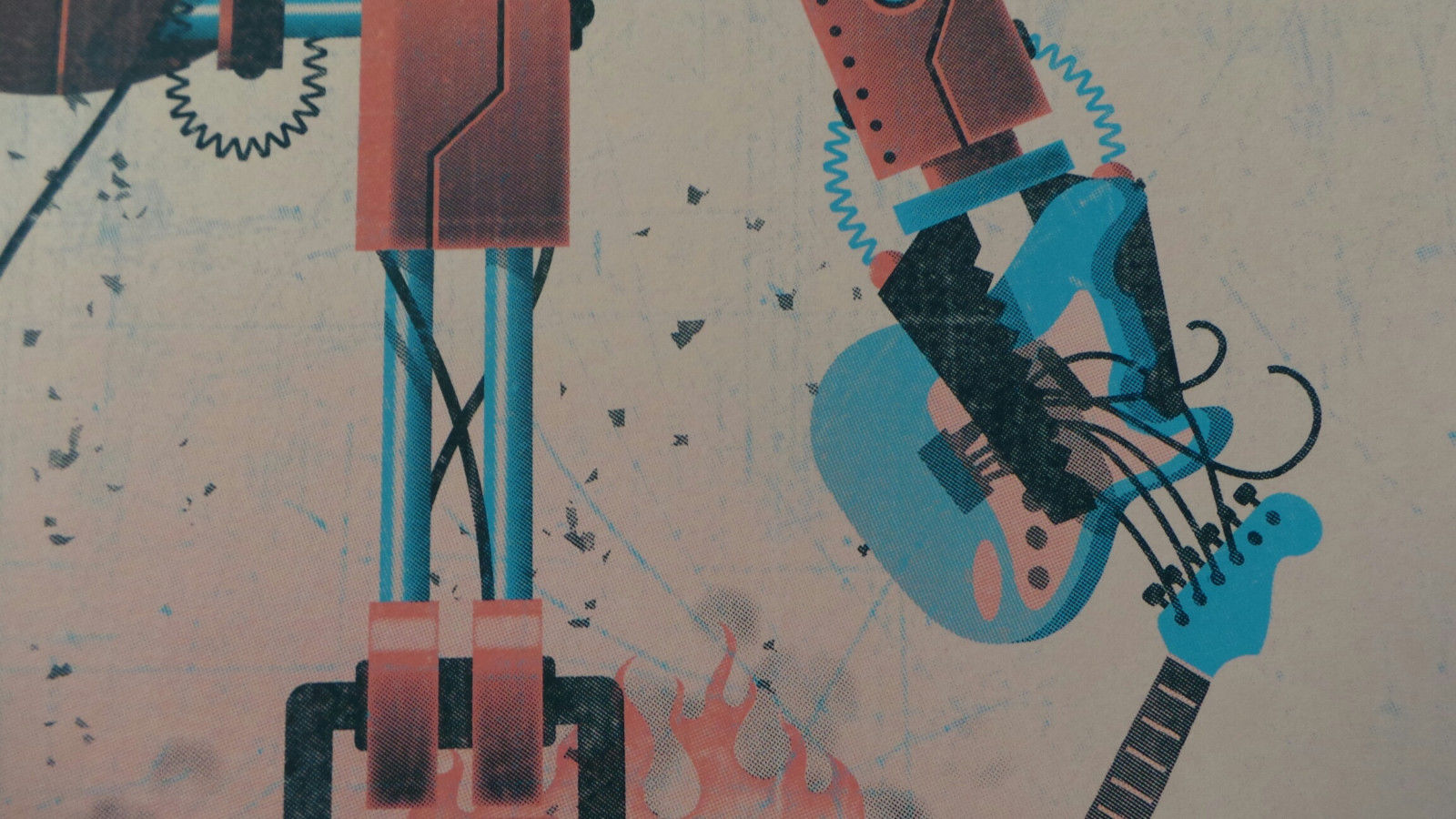 Title: Primus - Birmingham, AL 2014 (Variant)  Artist: DKNG  Edition:  xx/50  Type: Screen print poster  Size: 18" x 24"  Venue: Iron City  Location: Birmingham, AL  Notes:  Print is stored flat in very good condition.  Limited edition Screen Print Poster of 50, Signed and Numbered by artist.