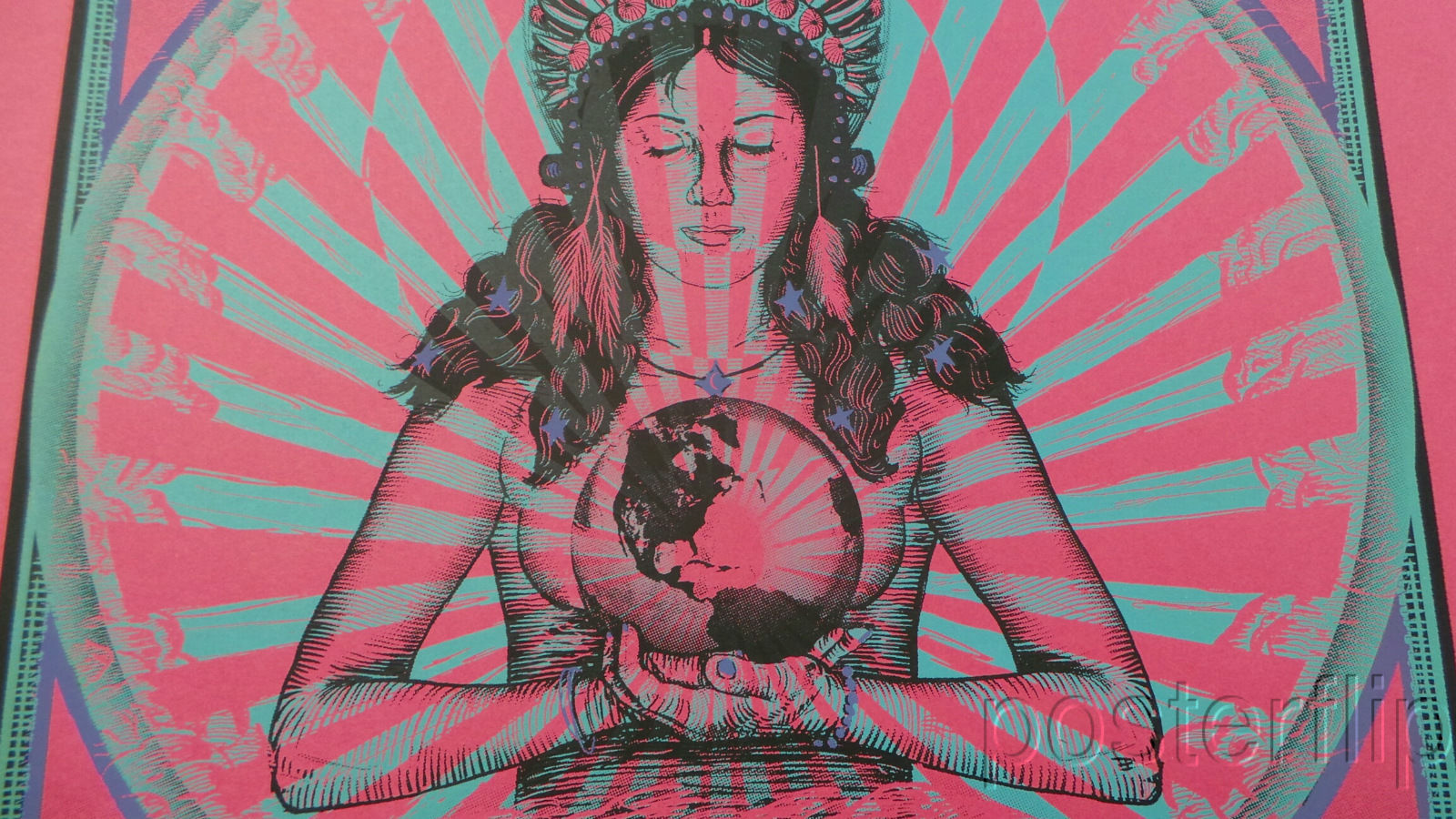 This poster was created poster for The Black Keys and their Turn Blue World Tour.