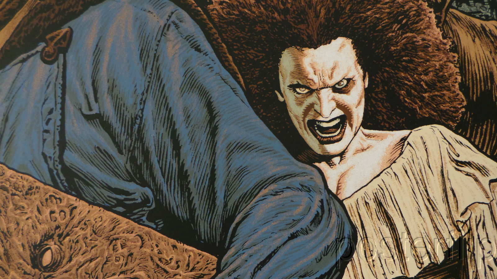 "Army of Darkness Regular Edition" by Chris Weston.  Inspired by the popular cult film.  Released by Skuzzles in 2014 in limited edition of 160 prints.