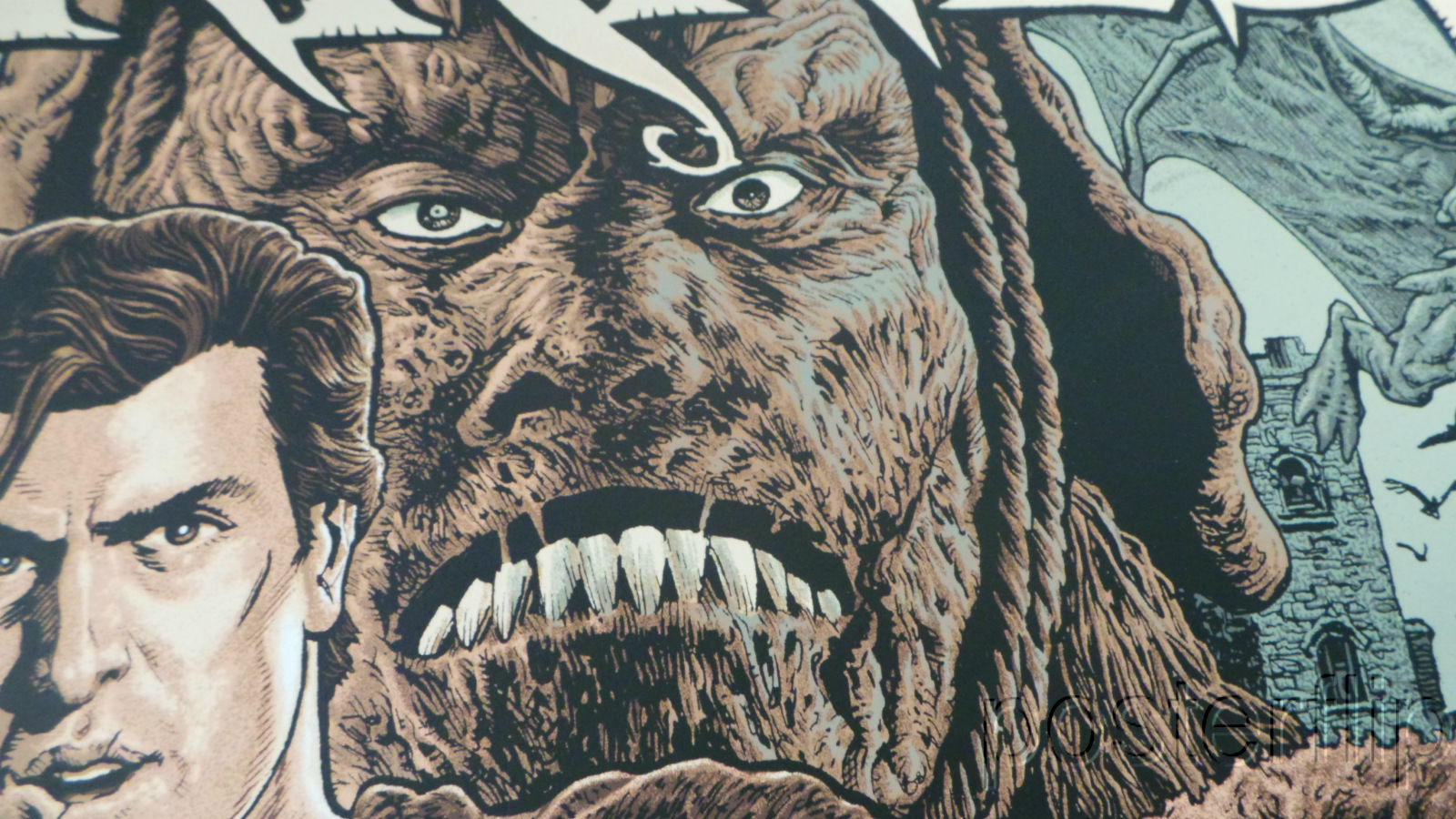 "Army of Darkness Regular Edition" by Chris Weston.  Inspired by the popular cult film.  Released by Skuzzles in 2014 in limited edition of 160 prints.