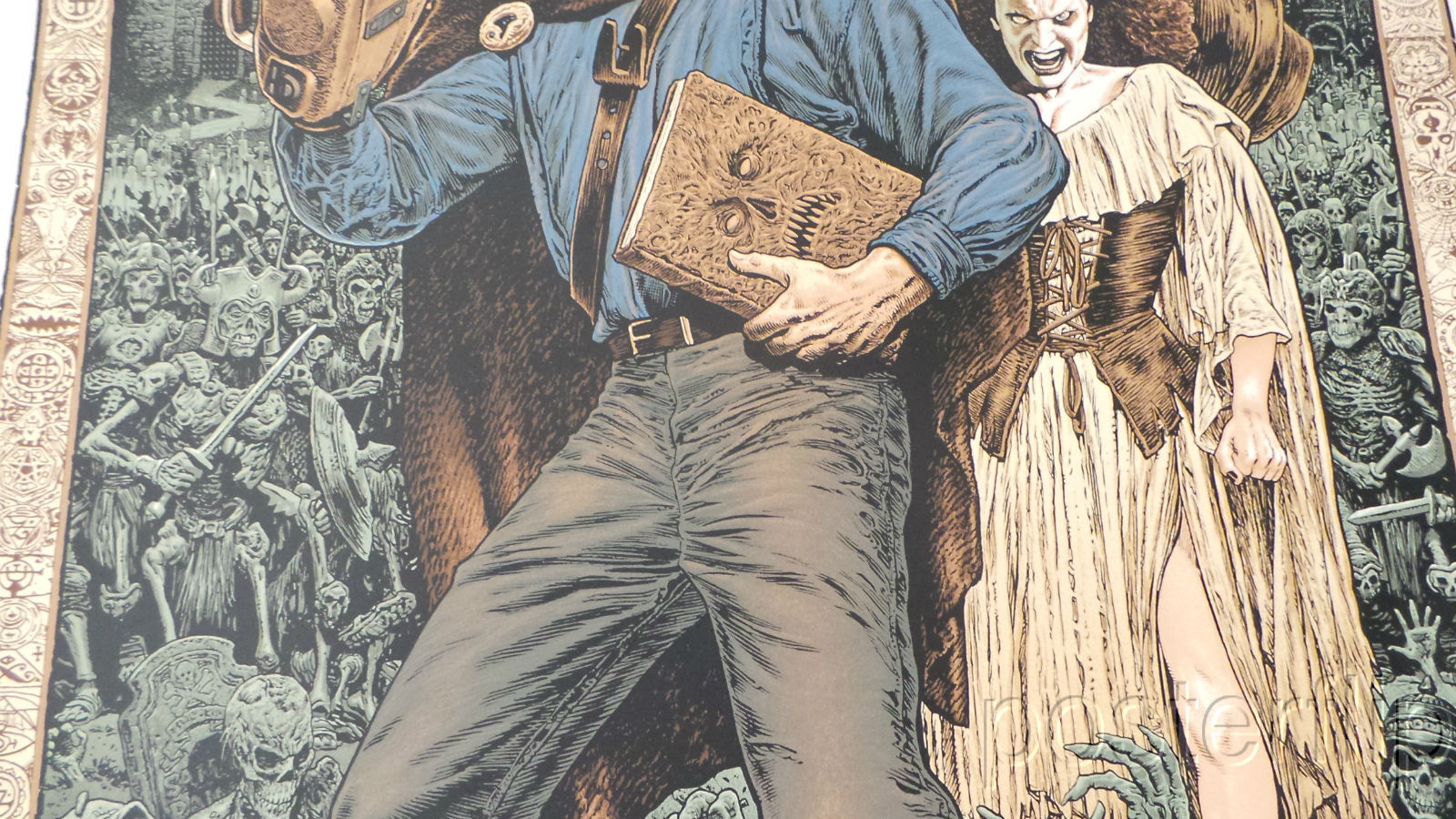 "Army of Darkness Regular Edition" by Chris Weston.  Inspired by the popular cult film.  Released by Skuzzles in 2014 in limited edition of 160 prints.