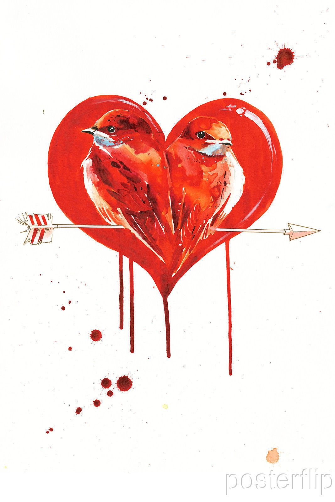 Love Birds Limited Edition Print by Lora Zombie Signed/Numbered xx/49