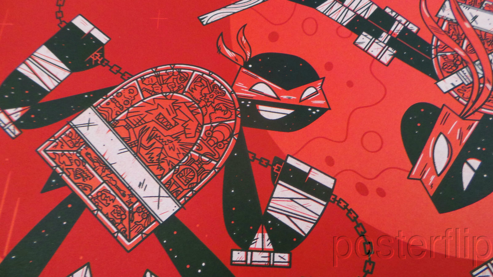 Teenage Mutant Ninja Turtles xx/175 Andrew Kolb Screen Print Poster Mondo