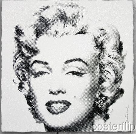 Mr. Brainwash Diamond Girl Black Edition xx/90 S/Ned Screenprint Poster