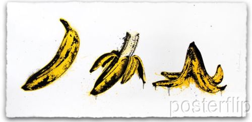 Banana Split White Screenprint Poster Mr. Brainwash xx/70 S/N'd Street Art