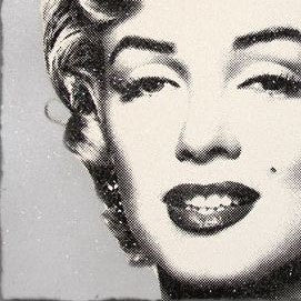 Mr. Brainwash Diamond Girl Silver Background Edition xx/90 S/Ned Screenprint