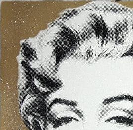 Mr. Brainwash Diamond Girl Gold Background Edition ##/90 S/Ned Screenprint