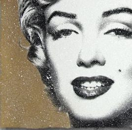 Mr. Brainwash Diamond Girl Gold Background Edition ##/90 S/Ned Screenprint