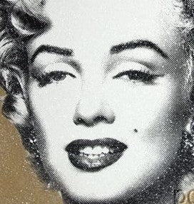 Mr. Brainwash Diamond Girl Gold Background Edition ##/90 S/Ned Screenprint