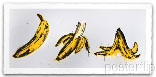 Banana Split Grey Screenprint Poster Mr. Brainwash xx/70 S/N'd Street Art