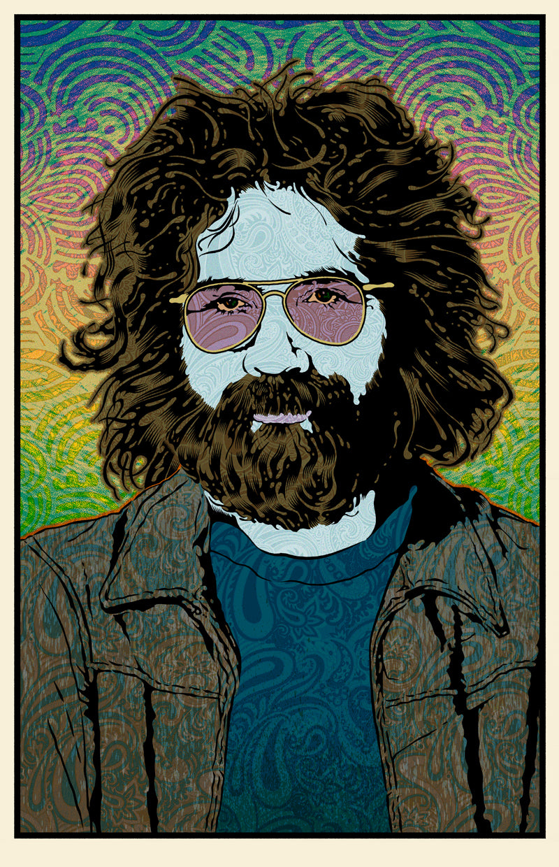 Chuck Sperry Jerry Garcia Summer Orpheus 2017 Screenprint Poster S/N xxx/500