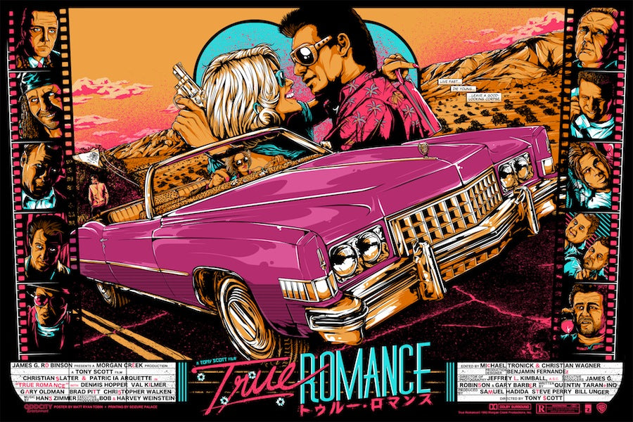Matt Ryan Tobin True Romance 36x24 Live Fast Die Young Variant Poster N'd xx/35