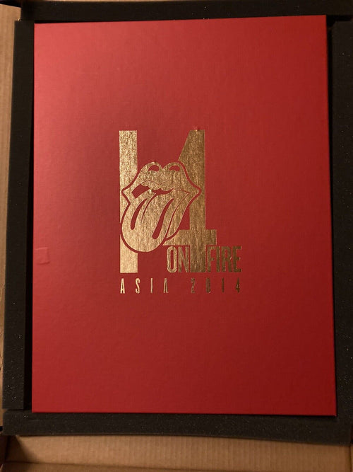 Rolling Stones On Fire - 2014  Asian Tour Lithograph Poster Set