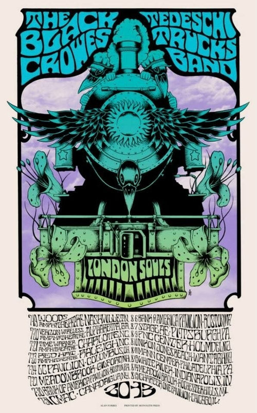 Alan Forbes - Black Crowes with Tedeschi Trucks Band - 2013 Tour Poster
