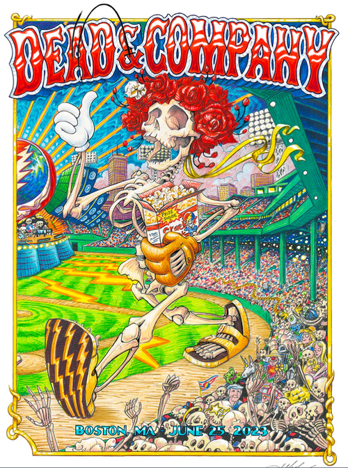 AJ Masthay - "Dead & Company - Fenway Night #1 & #2" - Poster Set - 2023 - Grateful Dead