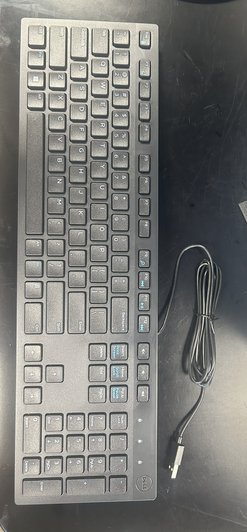 Lot of 5 Wired Dell kb216t1 Keyboards