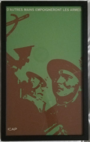Felix Beltran Cuba Poster - Framed Print - D'Autres Mains Empoigneront Les Armes - Che Guevara
