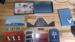 2026 Coachella Welcome Guide Swag, Hologram Projector, Memory Book, Stickers, &