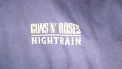 Guns N' Roses Nightrain Fan Club Graphic Hoodie Dark Blue Size L