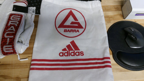 Gracie Barra x adidas III Stripes Kimono White - A2 (Never Used)