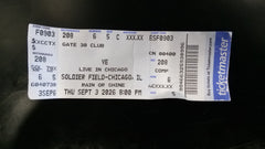 Ye (Kanye West) Live in Chicago Soldier Field 9-3-26 Concert Ticket