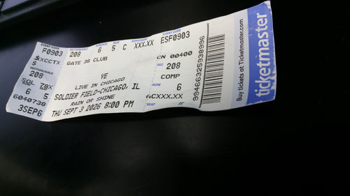 Ye (Kanye West) Live in Chicago Soldier Field 9-3-26 Concert Ticket