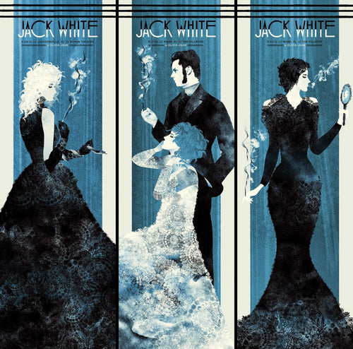 Silent Giants - Jack White 2014 Florida Triptych Poster Set