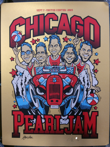 Paul Jackson - Pearl Jam - Wrigley Field, Chicago Print - 2018