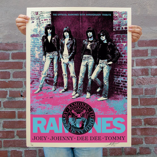 Ramones 50th Anniversary OBEY GIANT Official xx/600 SIGNED Shepard Fairey