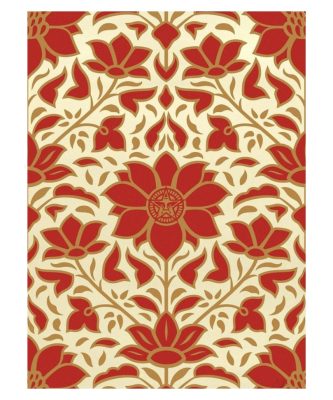 Copy of Shepard Fairey - Obey Deco Floral Pattern - Red - xxx/275 s/n