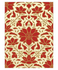Shepard Fairey Obey Deco Floral Pattern Red xxx/275 s/n