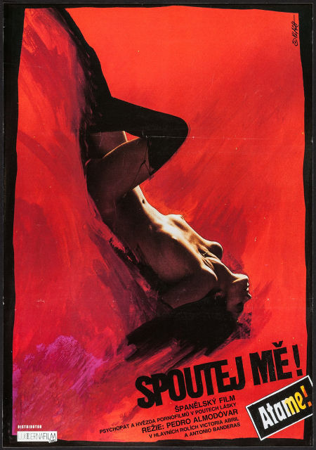 TIE ME UP, TIE ME DOWN - Framed Theatrical Movie Poster, Czechoslovakia - 1990