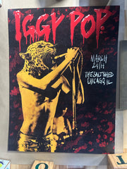 Iggy Pop at the Salt Shed Poster 3/24/2025