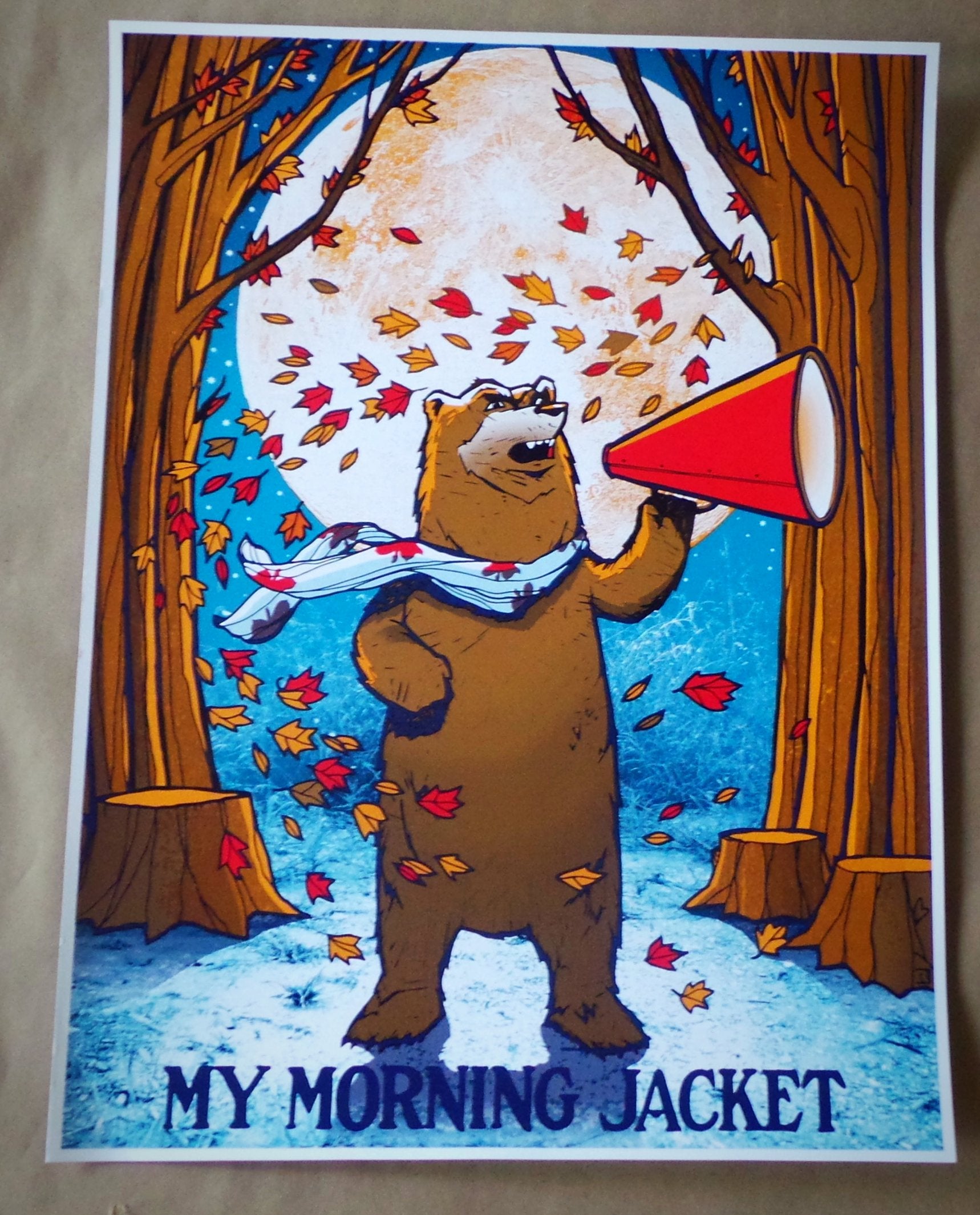 Title: My Morning Jacket Roll Call (2011)  Type: Screen print on thick French paper.  Size: 18" x 24"  Notes:  Check out our other listings for more hard-to-find and out-of-print posters.  Check out our other listings for more hard-to-find and out-of-print posters