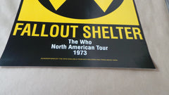 THE WHO Fallout Shelter US 1973 North American Tour Promo POSTER Quadrophenia