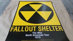 THE WHO Fallout Shelter US 1973 North American Tour Promo POSTER Quadrophenia