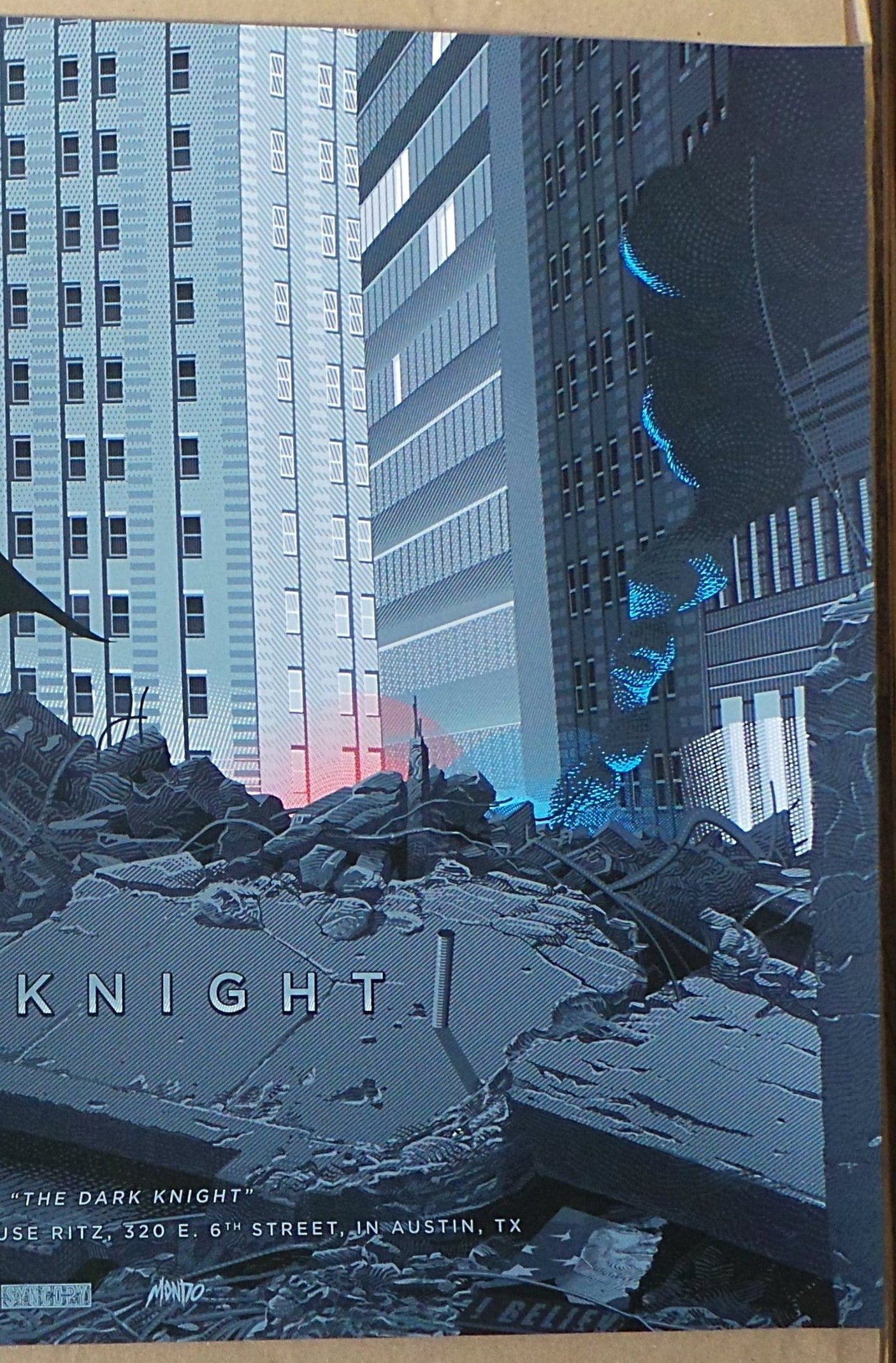 Laurent Durieux - The Dark Knight (Variant) Screen print - xx/225 N'd Mondo Batman