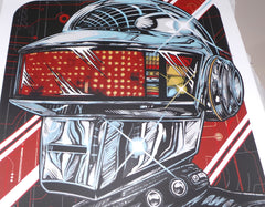 "Daft Punk - Thomas" 2015 Limited Edition of 150, Signed and Numbered Originally sold through Studio Seppuku in 2015. Following purchase, prints are rolled in kraft paper and shipped in a sturdy cardboard tube protected with bubble wrap on each end of the inside.